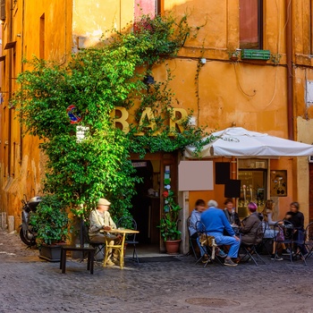 Den hyggelige bydel Trastevere i Rom