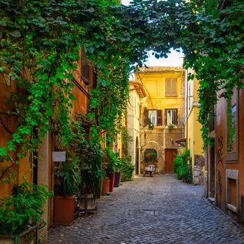 Den hyggelige bydel Trastevere i Rom