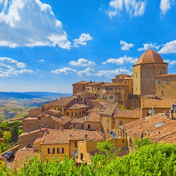Fæstningsbyen Volterra i Toscana - Italien