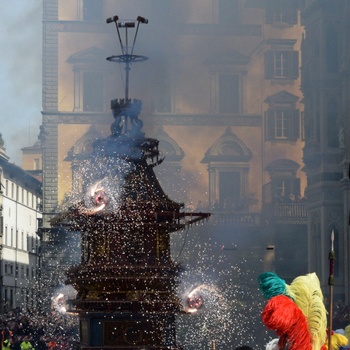 Påskeoptoget, Scoppio Del Carro i Firenze 