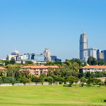 Sandton - en af Johannesburg mondæne forstæder, Sydafrika