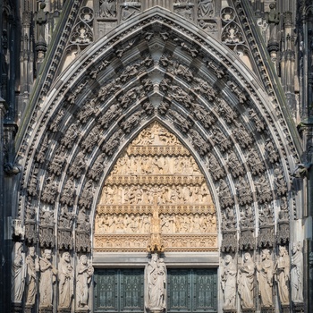 Indgang til Domkirken i Köln, Tyskland