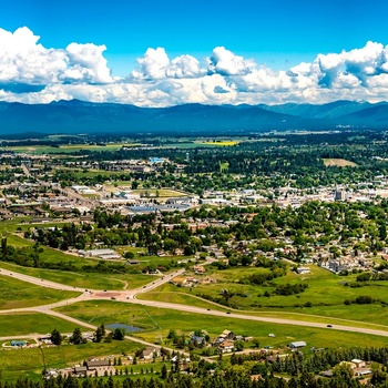 Kalispell fra oven