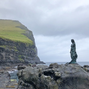 Sælkvinden i Mikladalur på øen Kalsoy, Færøerne