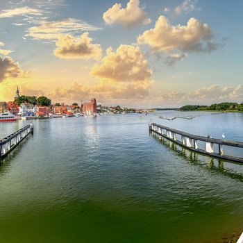 Kappeln, en historisk fiskerby i Slesvig-Holsten - Tyskland