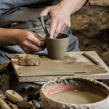 Keramikværksted i landsbyen Margarites på Kreta