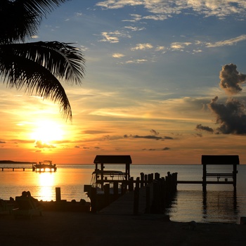 Nyd de smukke solnedgange på Key Largo - Florida Keys i USA