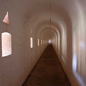 Korridor i Fort Barrancas i Pensacola
