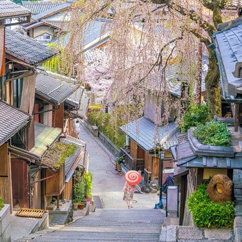 Higashiyama Distriktet i Kyoto - Japan