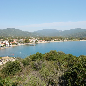 Kystbyen Olympiada på Halkidiki - Grækenland