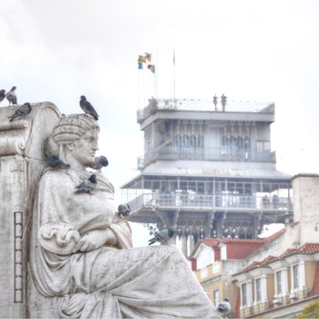 Elevador de Santa Justa i Lissabon