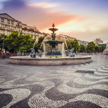 Rossio-pladsen i Lissabon
