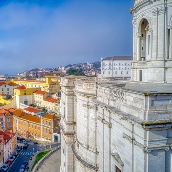 Udsigt fra Kirken Igreja de Santa Engracia i Lissabon