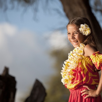 Lokal pige på Hawaii