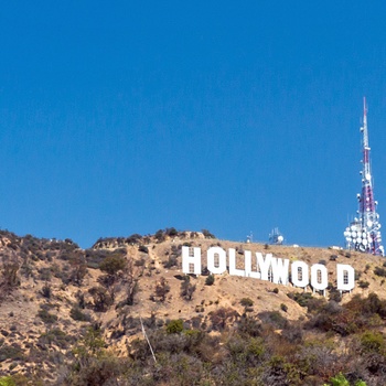 Hollywood skiltet i Los Angeles, USA