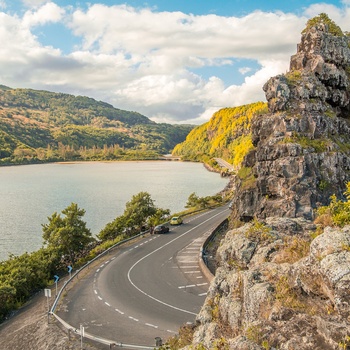 Kystvej ved Maconde udsigtspunkt i Mauritius