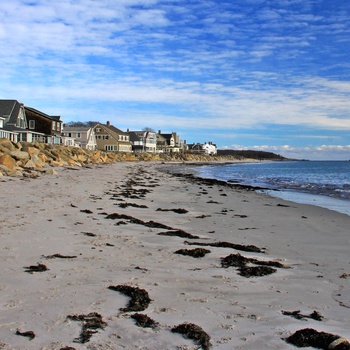 Goose Rock Beach i Maine, USA