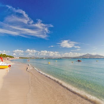 Stranden i Alcudia på Mallorca