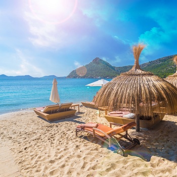 Stranden Playa de Formentor på Mallorca, Spanien