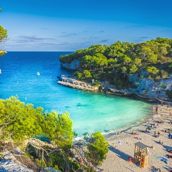 Stranden Cala Llombards på Mallorca, Spanien