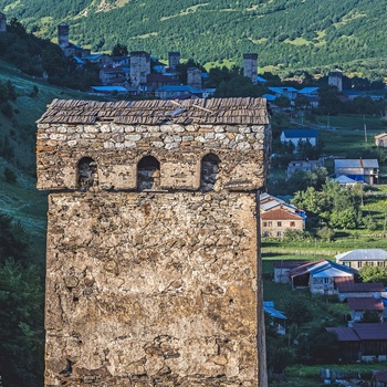 Margiani Svan Tower i Mestia - Georgien