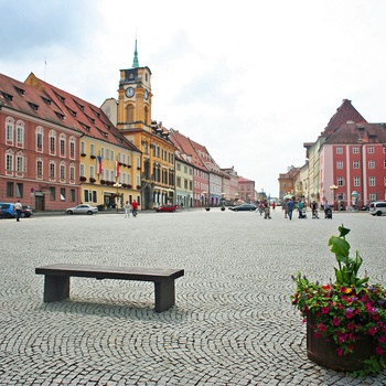 Markedspladsen i Cheb, Tjekkiet