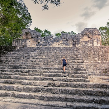 Mayaruinerne i Calakmul, Mexico