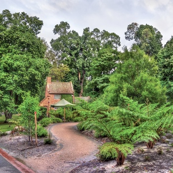 Captain Cooks Cottage i Fitzroy Gardens - Melbourne i Australien