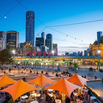 Forlystelseskvarteret Southbank i Melbourne - Australien