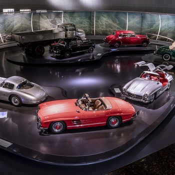 Mercedes Benz Museum i Stuttgart - Copyright: Mercedes-Benz AG