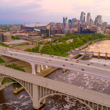 Minneapolis ved solopgang