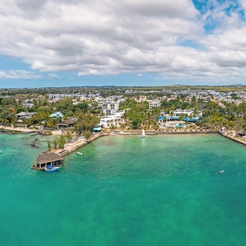 Mont Choisy stranden i bade- og feriebyen Grand Baie i Mauritius