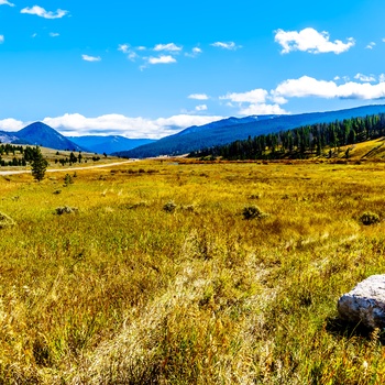 Highway 191 gennem Gallatin National Forest i Montana, USA