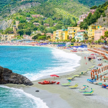 Monterosso - strandbyen i Cinque Terre