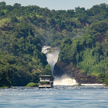 Bådtur til vandfald i Murchison Falls National Park - Uganda