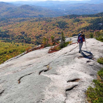 På vandring i White Mountain National Forest, New Hampshire