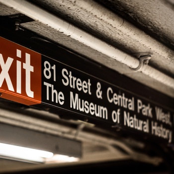 Subwaystationen 81st street Central Park West i NYC 