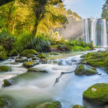 Vandfaldet Whangarei Falls på New Zealands Nordøg