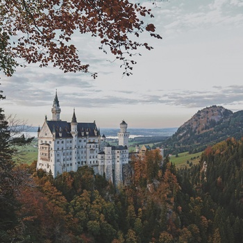 Schloss Neuschwanstein er et palads i Bayern - Sydtyskland