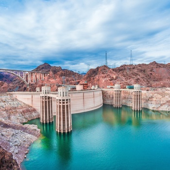 Ved Hoover dæmningen mellem Nevada og Arizona, USA