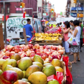 Gadelivet i Chinatown, New York