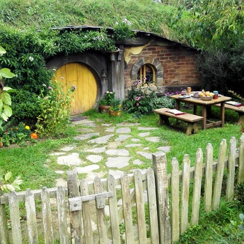 Hobbitbyen Hobbiton syd for Auckland - New Zealand