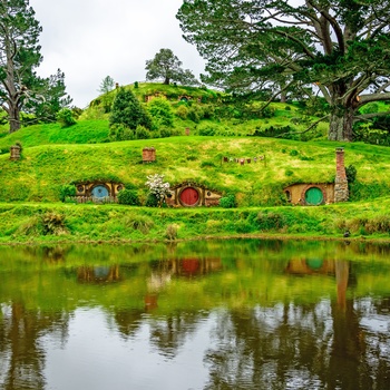 Hobbitbyen Hobbiton syd for Auckland - New Zealand