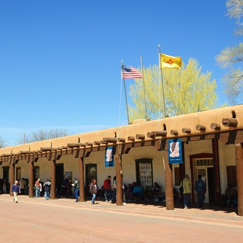 Palace of Governors i Santa Fe, New Mexico i USA
