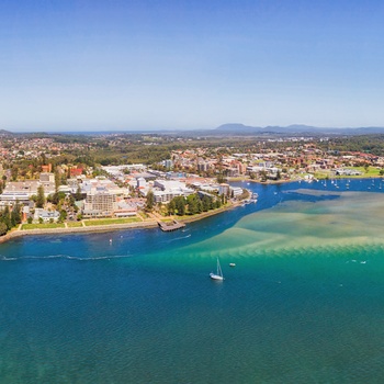 Luftfoto af Port Macquarie, New South Wales i Australien