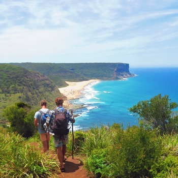 På vandring i Royal National Park, New South Wales