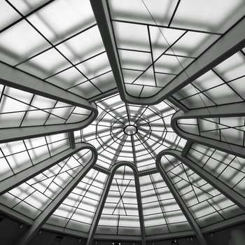 Spændende arkitektur i Guggenheim Museum i New York, USA