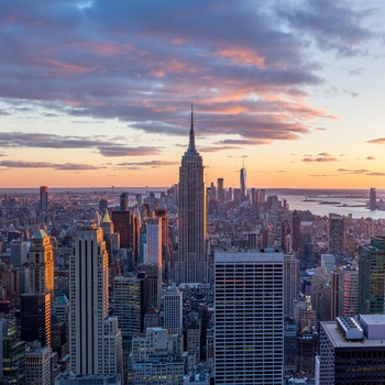 Skyline på Manhattan i New York - USA
