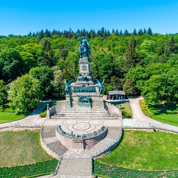Monumentet Niederwald Denkmal ved Rhinen