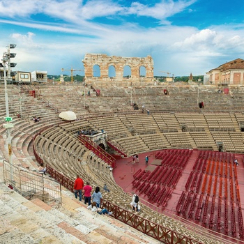 Arenaen i Colosseum, Verona i Norditalien